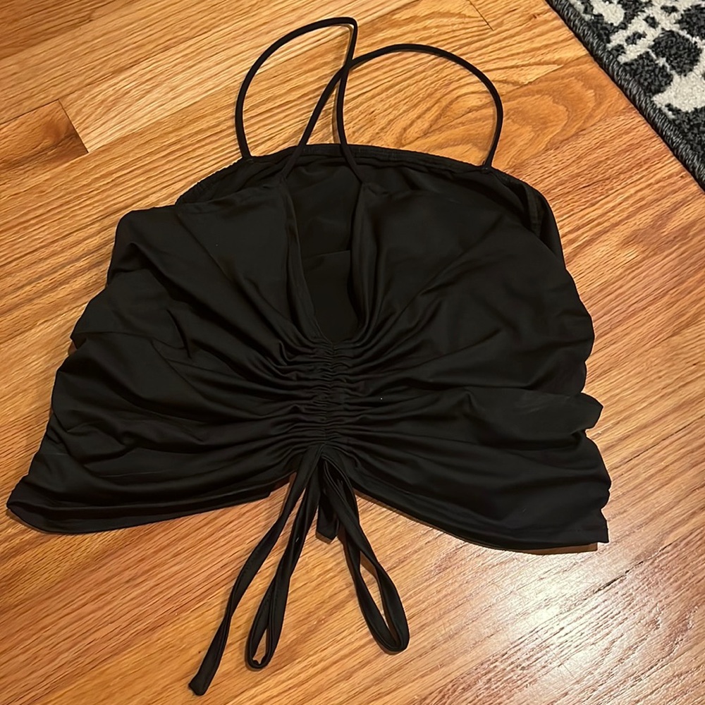 Shein Cross Going Out Tank Black